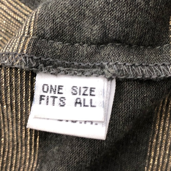 Ramy Brook Asymmetrical Metallic Striped Top OS - Picture 4 of 8